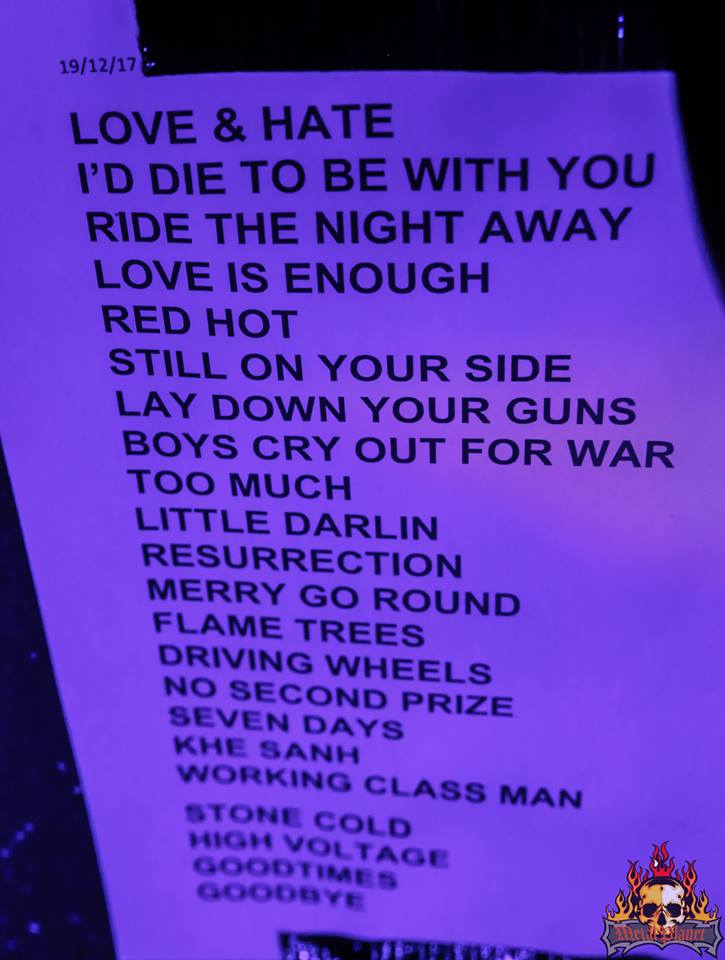 Jimmy Barnes Setlist Happy Metal Geek